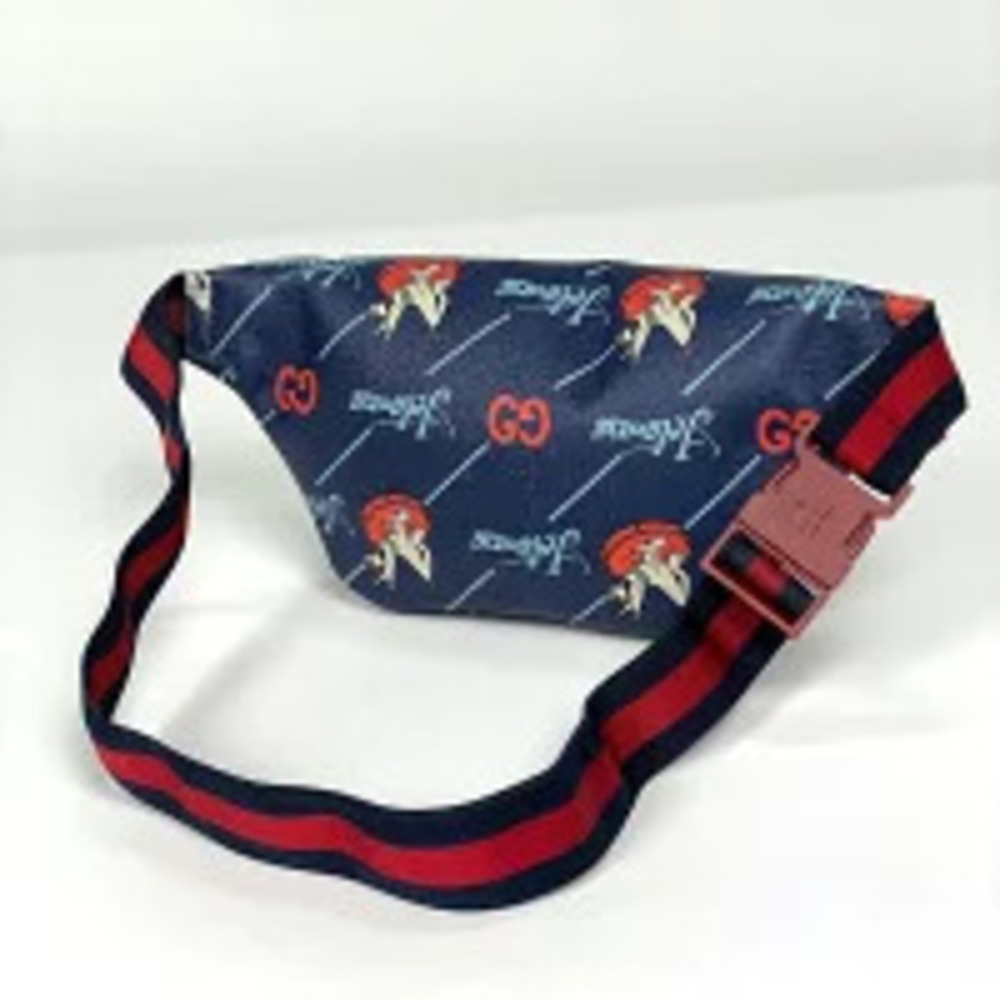 Gucci Body Belt Dog Canvas Red Bum GG Jetsons Bag Waist Crossbody Blue Red Blue